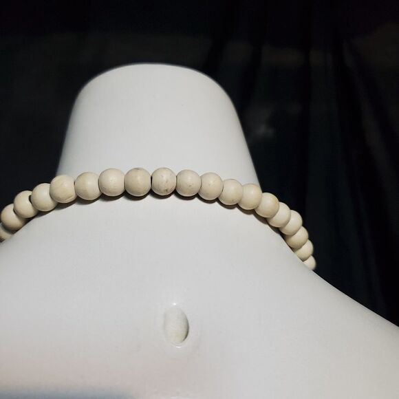 Boho Cream, Brown, & Tan Tassel Necklace - Picture 4 of 4